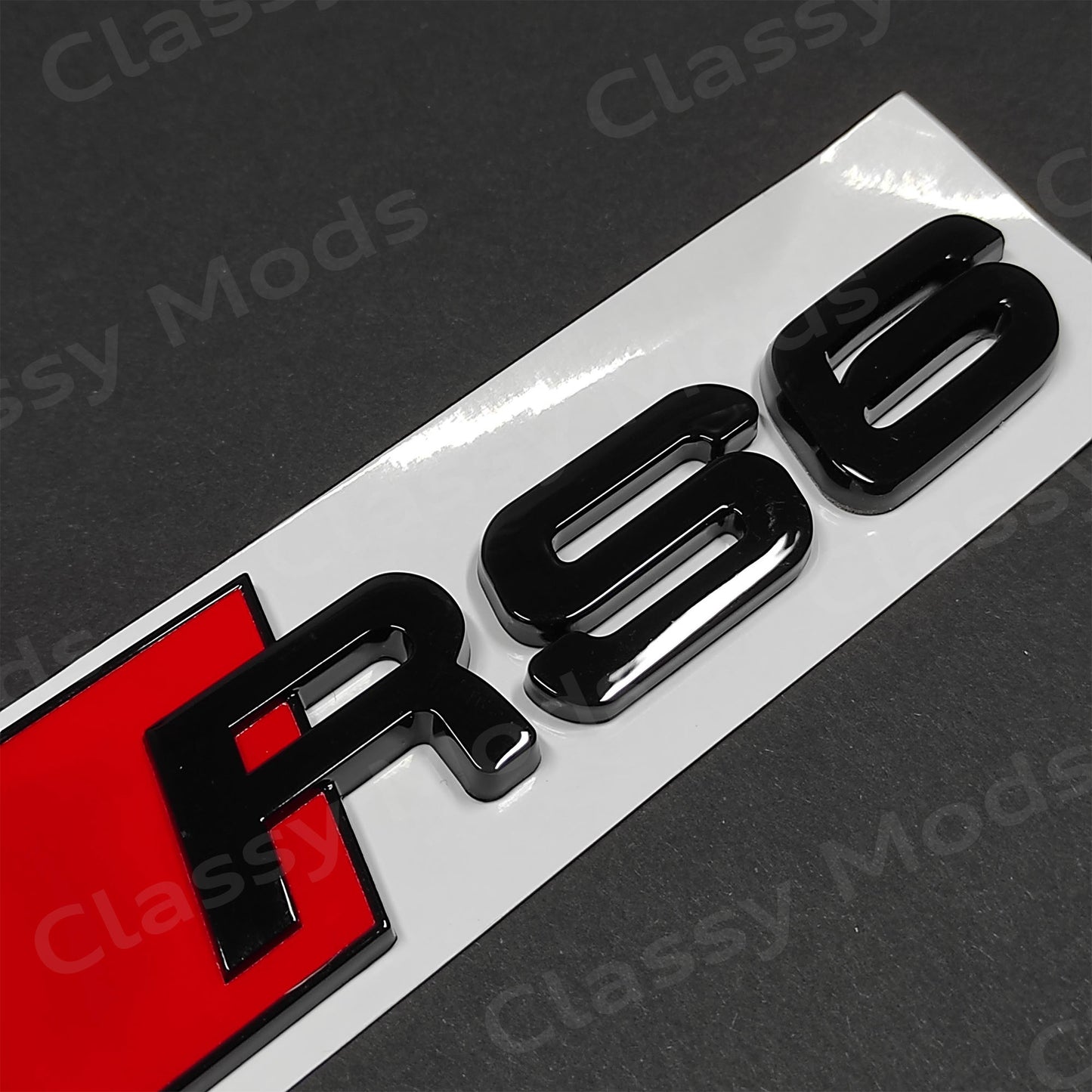 Audi RS6 Gloss Black Rear Emblem Badge