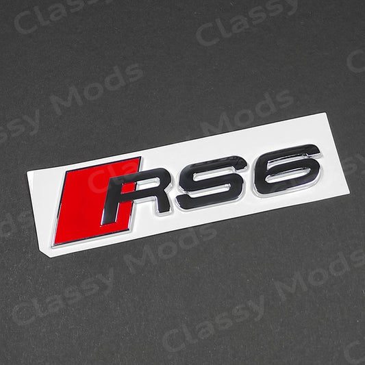 Audi RS6 Chrome Rear Emblem Badge