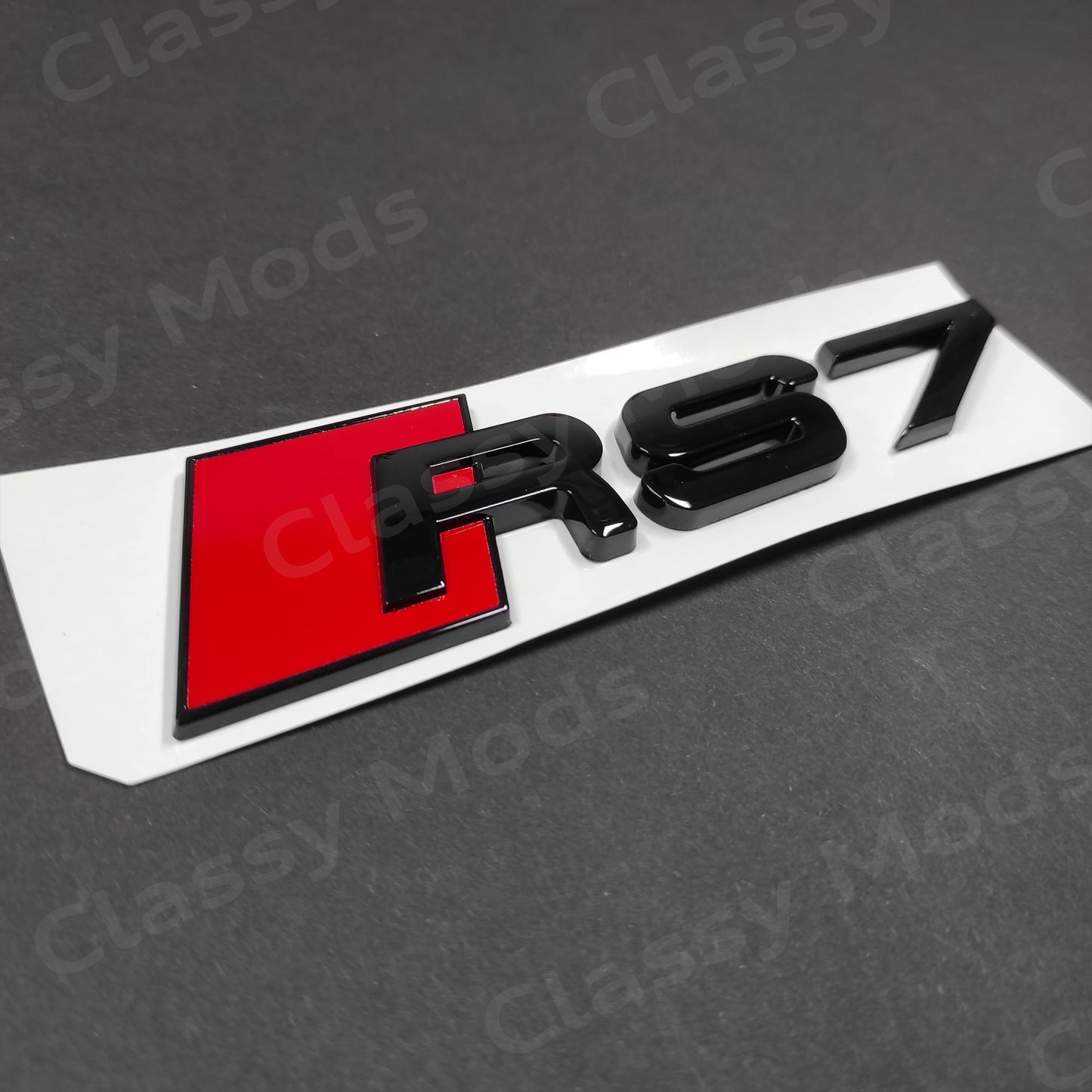 Audi RS7 Gloss Black Rear Emblem Badge