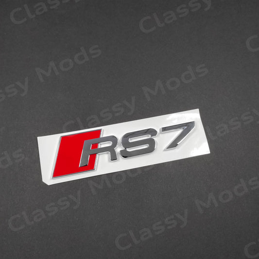 Audi RS7 Chrome Rear Emblem Badge