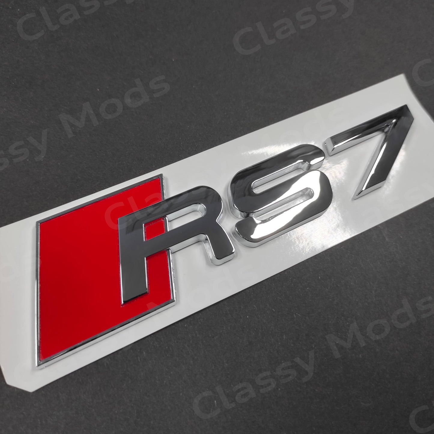 Audi RS7 Chrome Rear Emblem Badge