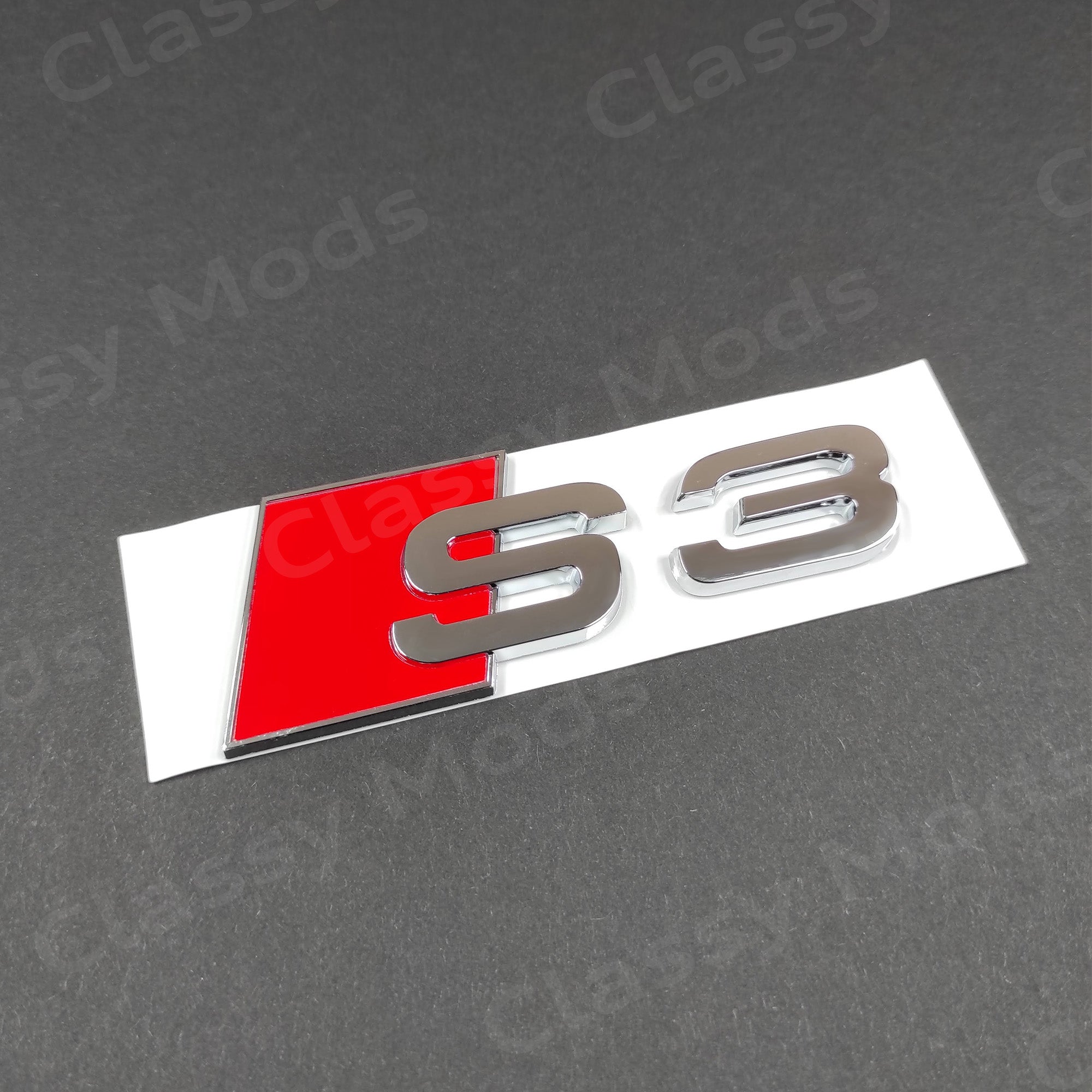 Audi S3 Rear Emblem Badge Chrome – Classy Mods