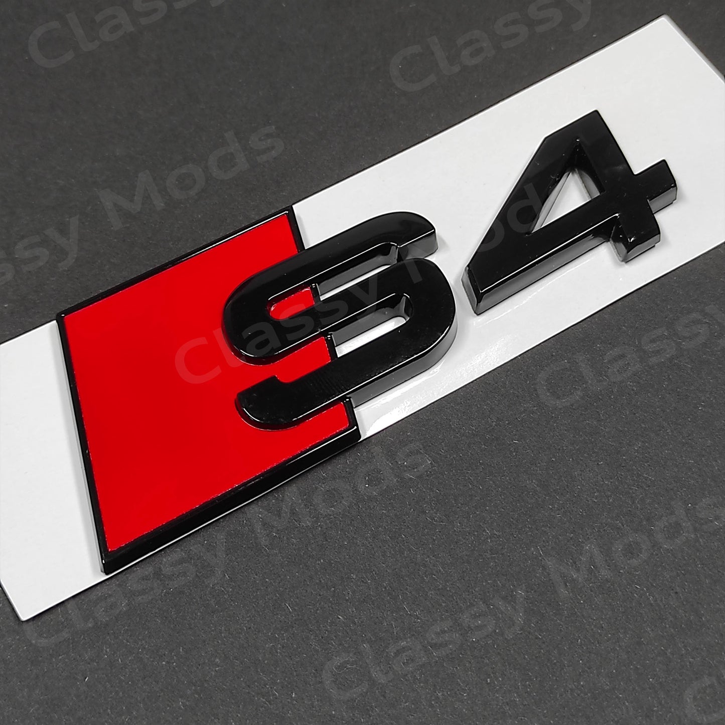 Audi S4 Gloss Black Rear Emblem Badge