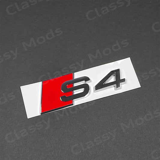 Audi S4 Rear Emblem Badge Chrome