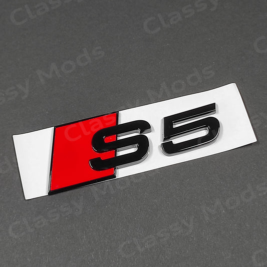 Audi S5 Gloss Black Rear Emblem Badge