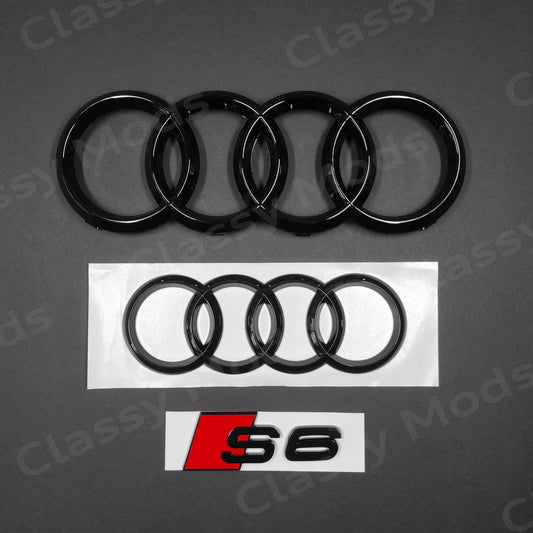 Audi S6 Gloss Black Set 2012-2018