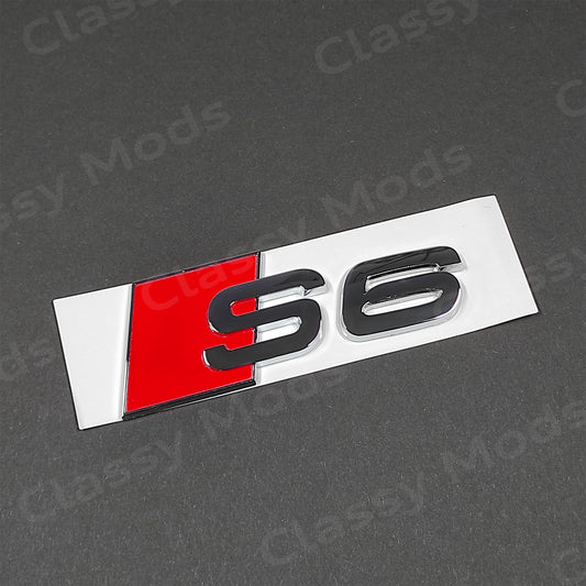 Audi S6 Rear Emblem Badge Chrome