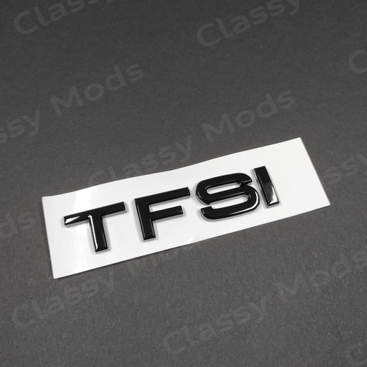 Audi TFSI Gloss Black Rear Emblem Badge