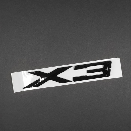 BMW X3 E83 F25 Gloss Black Rear Emblem Badge