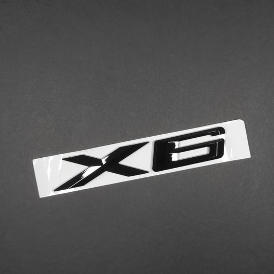 BMW X6 E71 Gloss Black Rear Emblem Badge